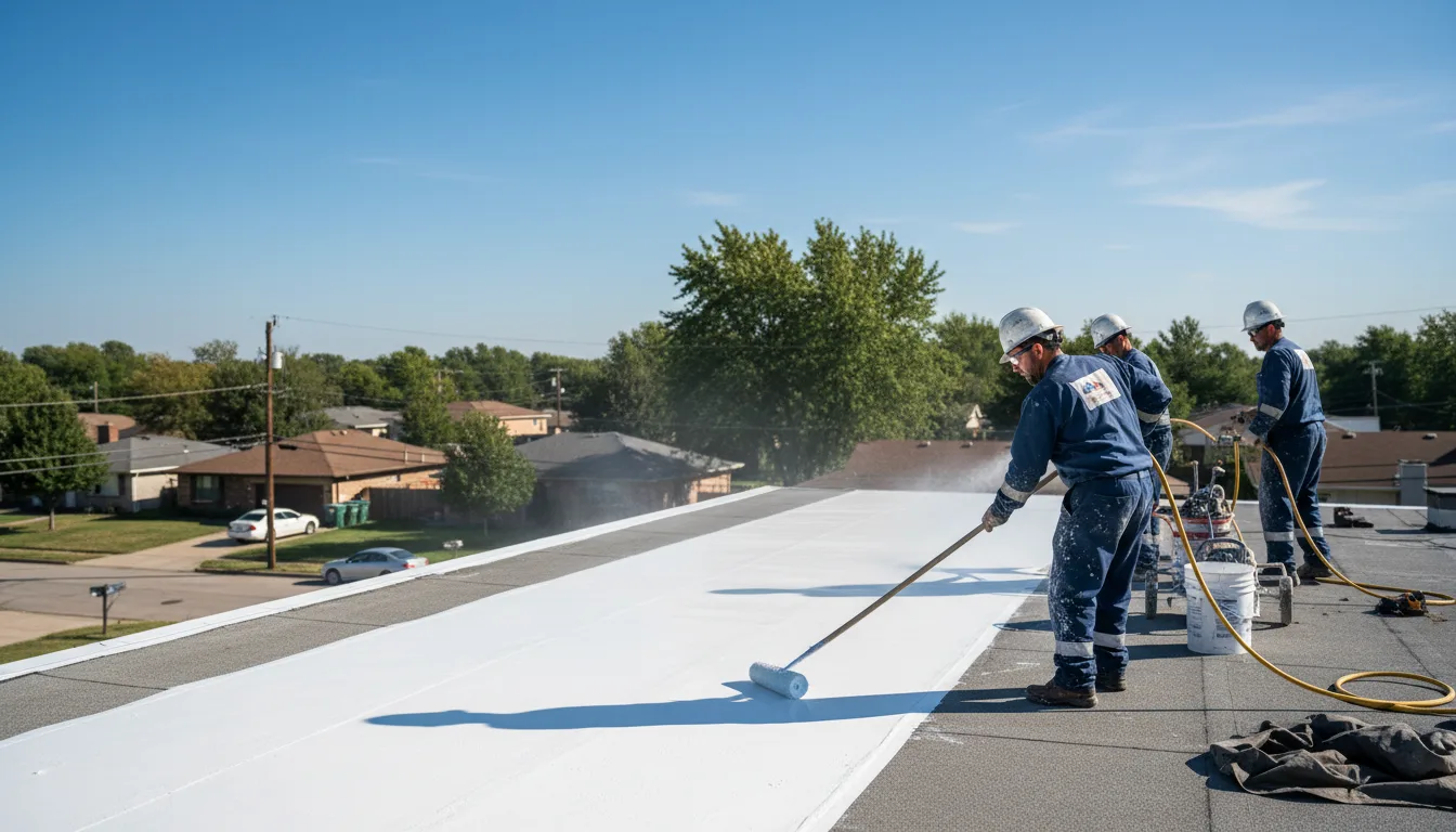 Commercial roof coating in Venus, TX near me